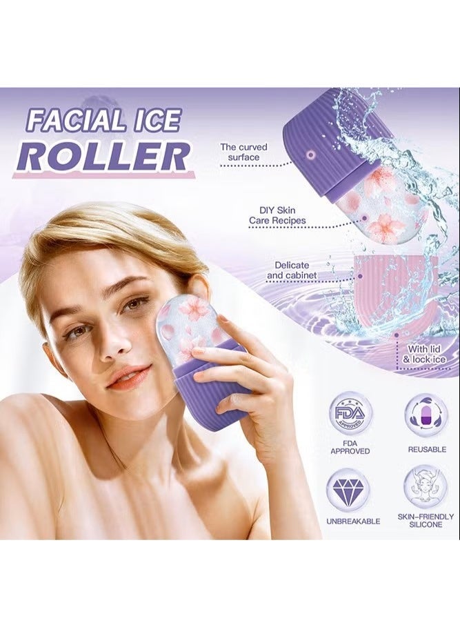 Ucanbe Ice Roller for Face – Reusable Facial Glow Cube Massage Tool for Puffiness, Eye Wrinkles, and Skin Tightening, Beauty Skincare Ice Therapy Roller - Image 5