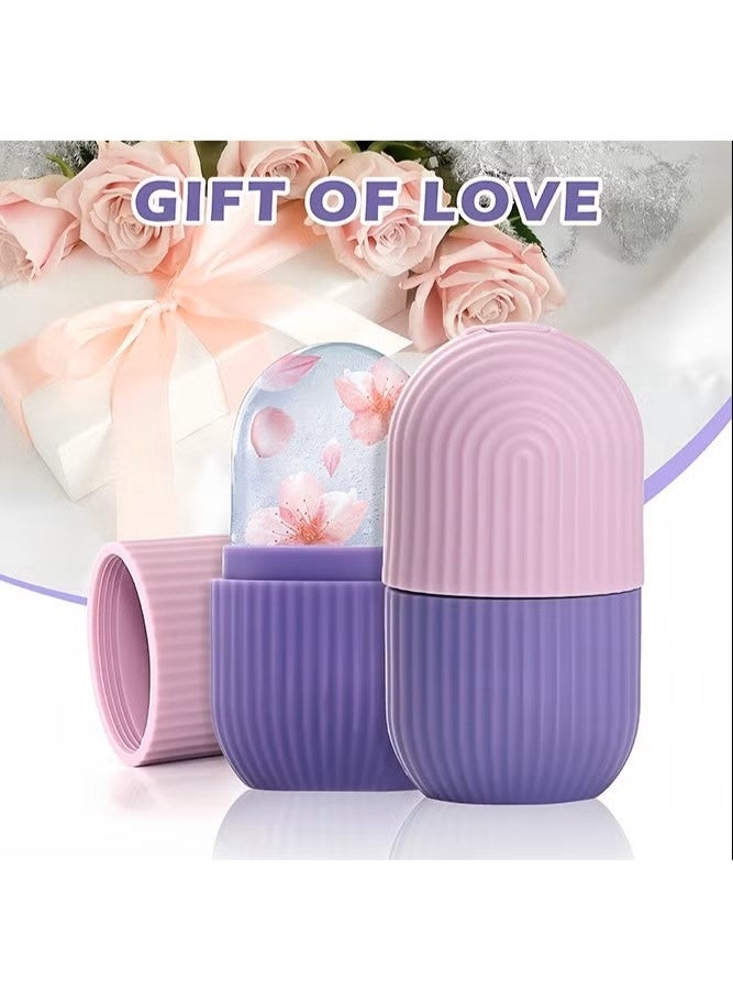 Ucanbe Ice Roller for Face – Reusable Facial Glow Cube Massage Tool for Puffiness, Eye Wrinkles, and Skin Tightening, Beauty Skincare Ice Therapy Roller - Image 2