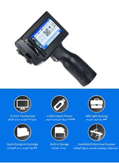Generic Mini Handheld Inkjet Printer+Ink Cartridge, Portable Inkjet Printer, HD Inkjet Code Printer, Send Fast Drying Ink Cartridge for Label/Date of Manufacture/Barcode/Logo/Logo Printing  - Image 3