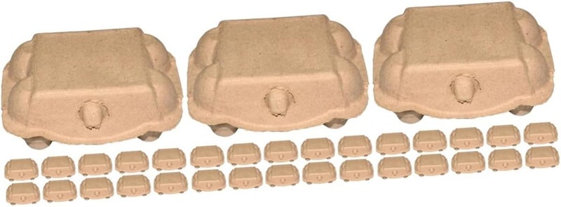 woobles 60 Pcs Egg Carton Manual Egg Tray Pulp 10.5x7.5cmx3pcs As Shownx3pcs - Image 1