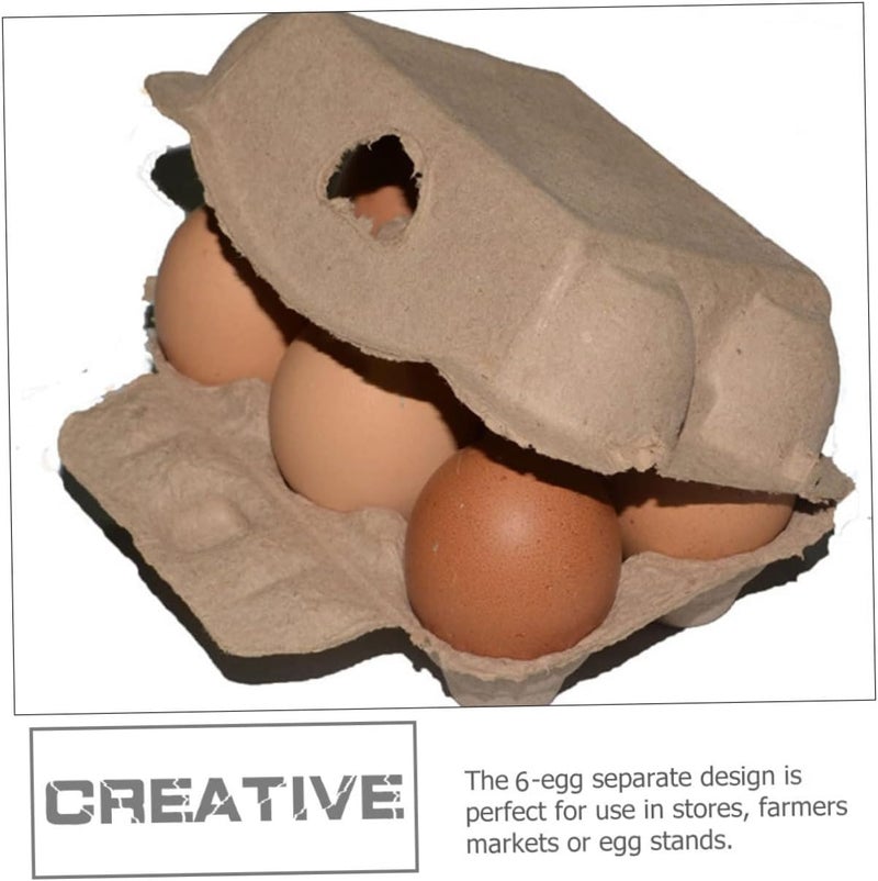 woobles 60 Pcs Egg Carton Manual Egg Tray Pulp 10.5x7.5cmx3pcs As Shownx3pcs - Image 2