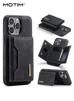 Motim iPhone 15 Pro Max Wallet Case, Premium Leather Case with Shockproof Kickstand, Top Grade Drop Protection Case Cover with Magnetic Detachable Wallet Card Holder Pocket, 6.7 ''  - Image 1