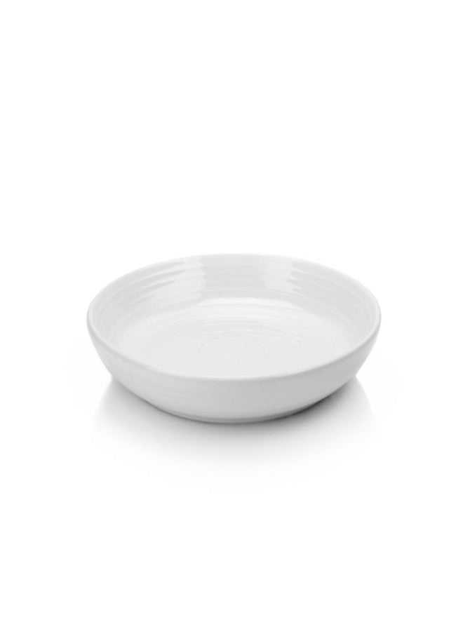 Fiesta® Luncheon Bowl Plate (8.5") - Durable Ceramic, Lead-Safe, Dishwasher/Microwave/Oven Safe - Made in USA Dinnerware - White - Image 1