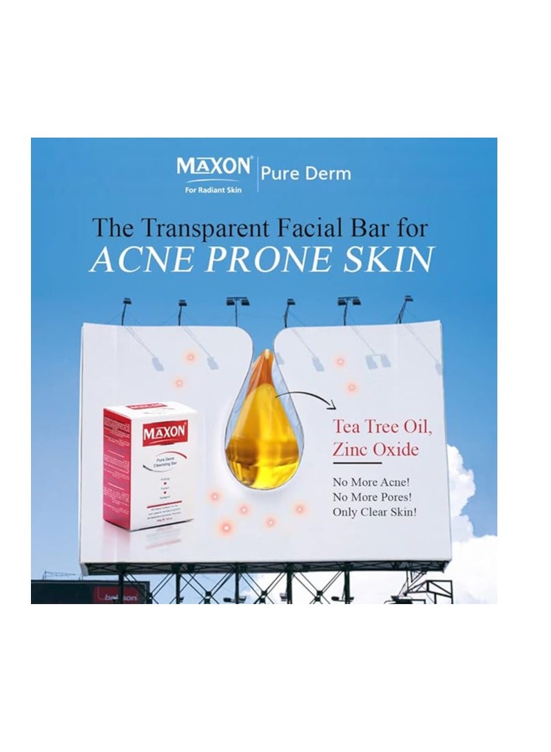 ماكس أون MAX-ON Cleansing Bar | 4.06Fl Oz / 100g | Acne Prone Brightening Bar | Tea tree Soap for Dark Spots, Acne Scars, Sun Patches | Skin Glowing Bar with Acne Fightning - Image 5