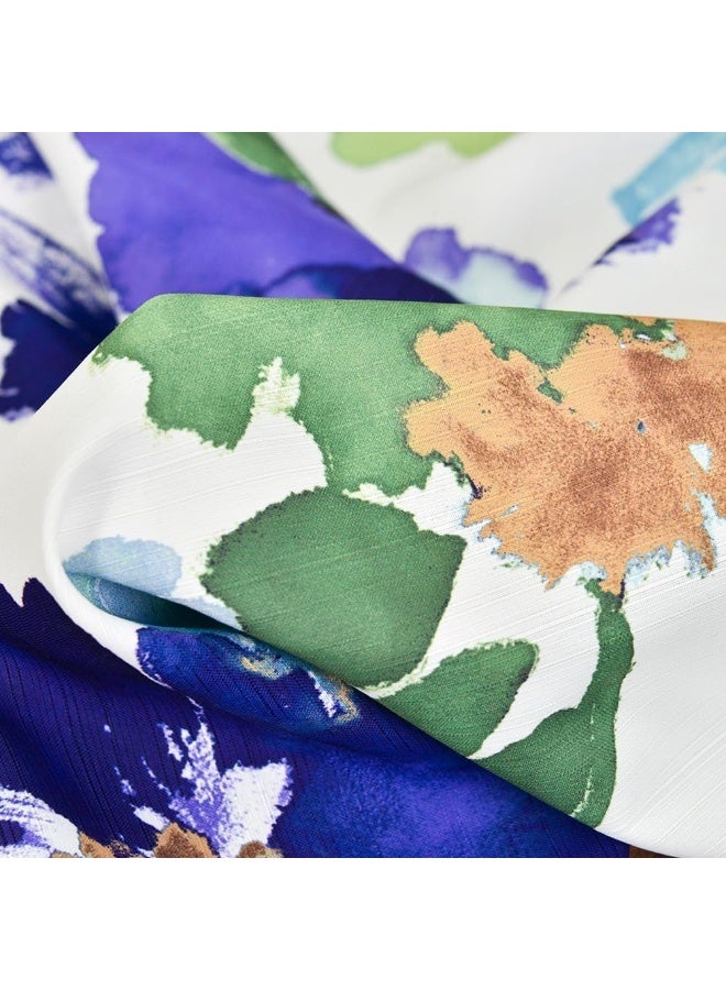 السرعوف الذهبية ستارة حمام GOLD MANTIS مقاس 71 × 71 بوصة (182 × 182 سم) - مقاومة للماء، خالية من التجاعيد، سريعة الجفاف، مصنوعة من البوليستر مع 12 فتحة معززة - تصميم مطبوع عصري (ألوان مائية) - Image 3