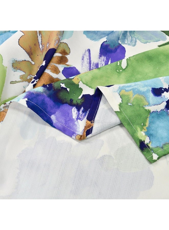 السرعوف الذهبية ستارة حمام GOLD MANTIS مقاس 71 × 71 بوصة (182 × 182 سم) - مقاومة للماء، خالية من التجاعيد، سريعة الجفاف، مصنوعة من البوليستر مع 12 فتحة معززة - تصميم مطبوع عصري (ألوان مائية) - Image 4