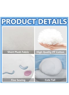 Y&D Cinnamoroll Plush Toy, Kawaii Cinnamoroll Plush Doll  Cartoon Cinnamoroll Sleep Plush Toys Animals Stuffed Soft Plushie Gifts for Children  Adults and Anime Fans Blue 8 Inch  - Image 2
