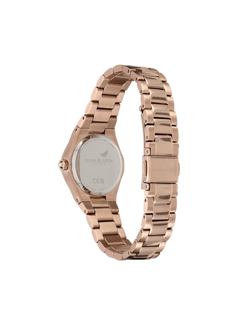 OLIVIA BURTON HEXAGON ANALOG WOMEN'S CRANBERRY CASE WATCH - 24000106 - Image 5