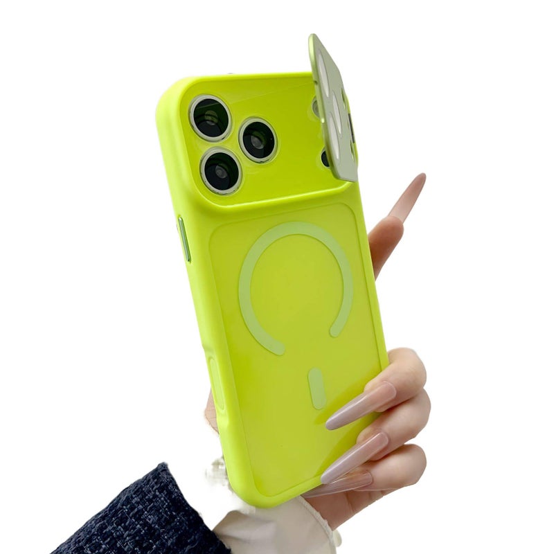 MagSafe Case | Shockproof Cover for iPhone 16 / 16 Plus / 16 Pro / 16 Pro Max | Drop Protection | Kickstand | Green - Image 1