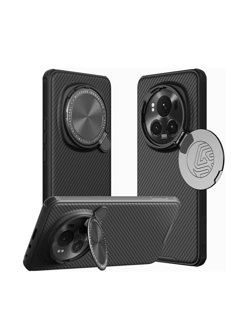 general Honor Magic 6 Pro Case, Camera Lens Privacy Protection, Foldable Stand, Soft TPU, Hard PC Back Case, Shockproof Corners, Airbags - Image 1