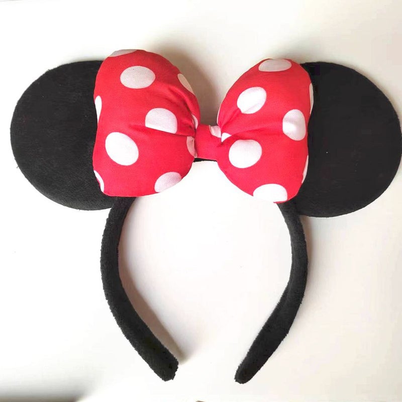 Generic Cute Minnie Mouse Bow Headband for Kids Big Mickey Hair Hoop 