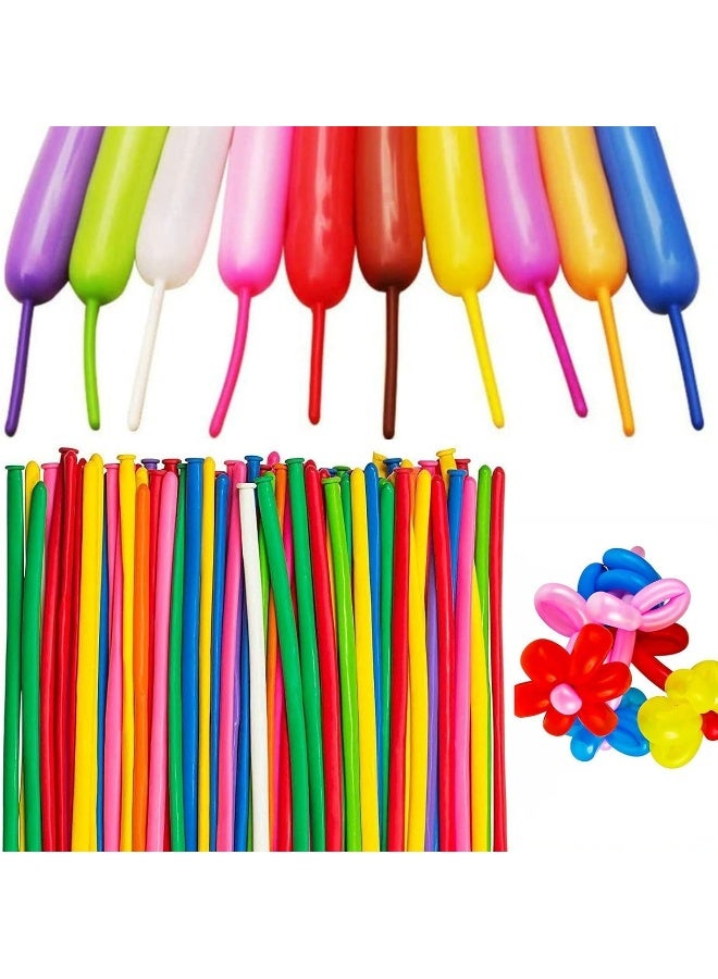 Goldedge  25 PC Long Balloons (Assorted Colors), Twisting Balloons for Balloon Animals, Party Decorations & Creative Balloon Art - Image 1