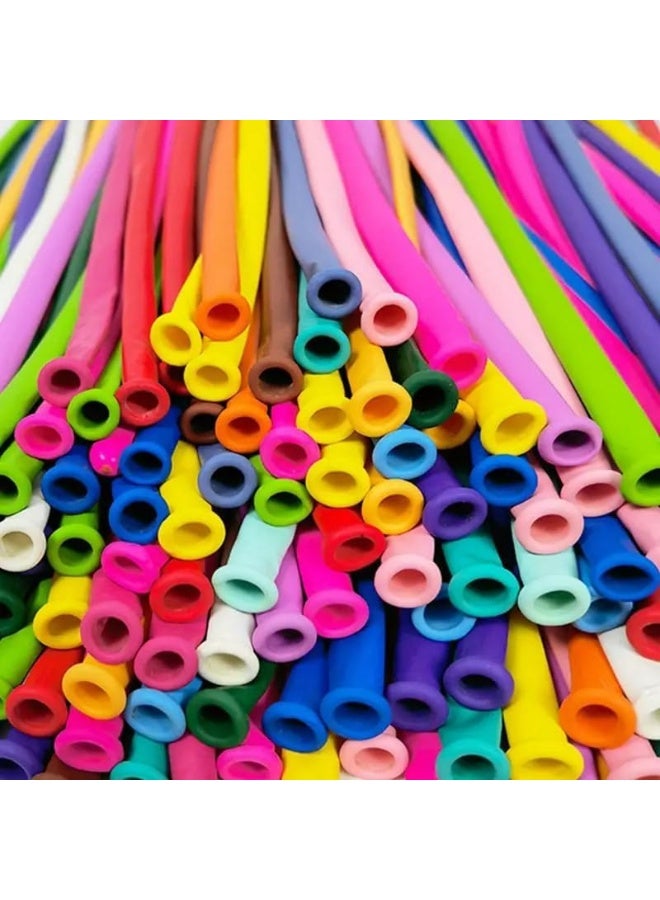 Goldedge  25 PC Long Balloons (Assorted Colors), Twisting Balloons for Balloon Animals, Party Decorations & Creative Balloon Art - Image 2