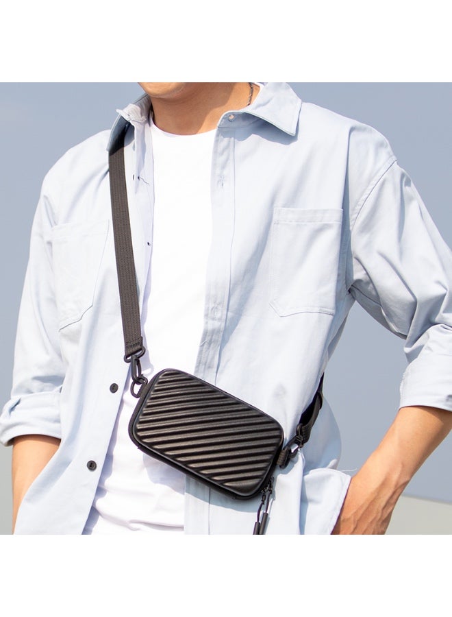 MARK RYDEN 488 Men's Shoulder Bag, Body Bag, Hard Shell, Small Size, Crossbody Bag, Lightweight, Stylish, Black' - Image 2