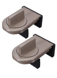 SYOSI Sliding Window Lock, Aluminum Alloy Restrictor Locks Child Safety Sash Key Baby Door for Kitchen Homes Residential Accommodation Hospitals Schools, 2PCS  - Image 1