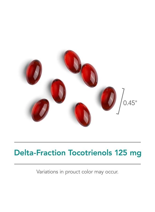 Nutricology دلتا-فراكشن توكوتريينول 125 ملغ - فيتامين E، القلب/الدماغ - 90 كبسولة لينة - Image 5