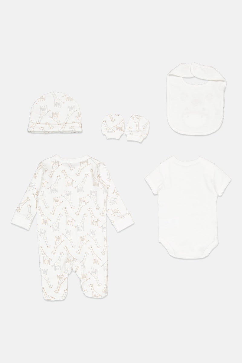 Rock-A-Bye Baby Boutique Toddlers Boy  5 Pcs Allover Print Gift Set, Multicolor  - Image 2