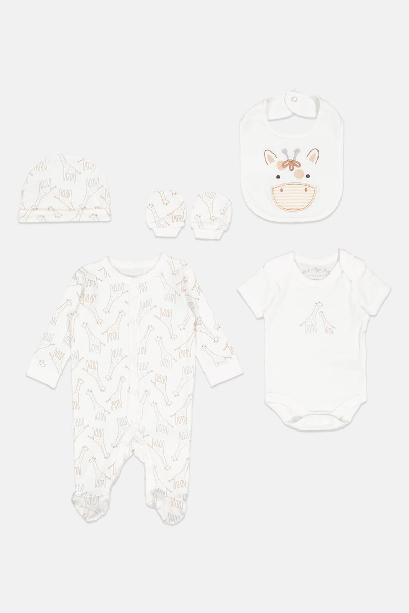 Rock-A-Bye Baby Boutique Toddlers Boy  5 Pcs Allover Print Gift Set, Multicolor  - Image 1