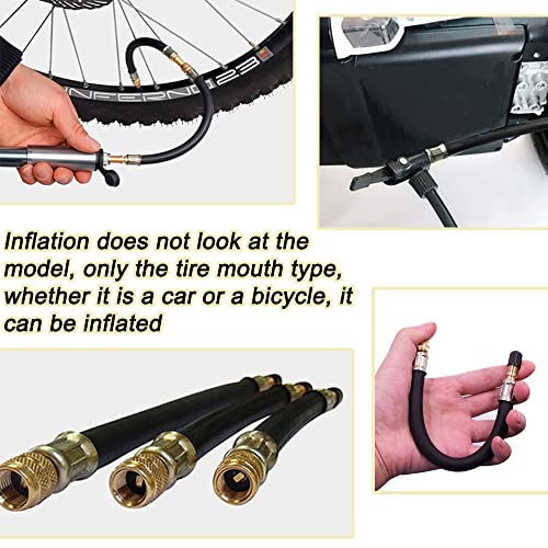 TINSKY Valve Stem Extension, 4PCS 8.27 Inches Dually Valve Stem Extenders 2PCS Valve Core Removal Tool 6 Pieces 45 90 135 Degree Brass Valve Stem Extension Adaptor for Car Truck Motorhome Trailer RV - Image 3