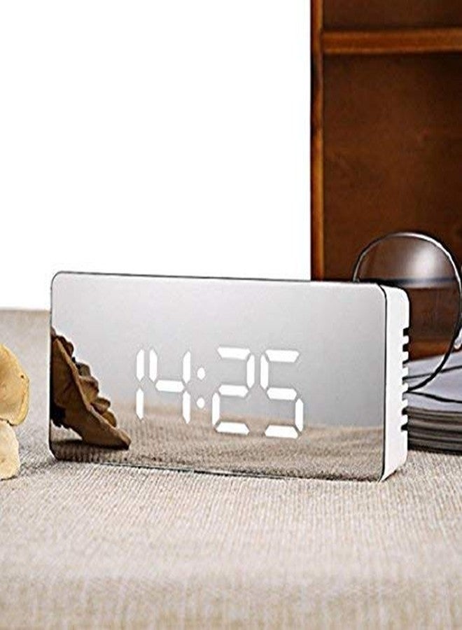 Buffy Plastic Digital Clock with Dual Power Option (White_3.5 Inch X 6.2 Inch X 1.9 Inch) - Image 1