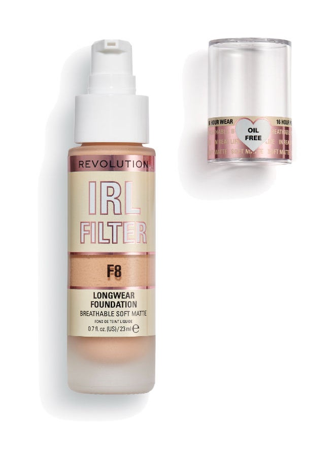 REVOLUTION كريم أساس ريفولوشن IRL Filter Longwear F8  - Image 2