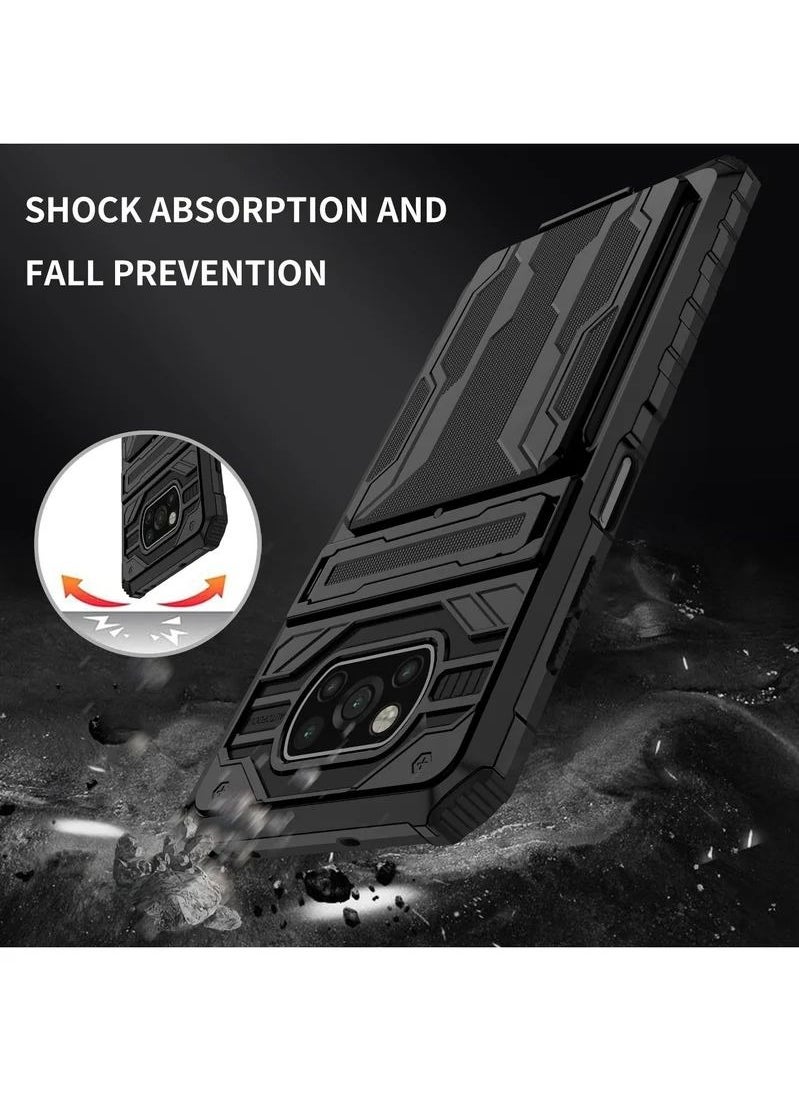 RICOONLINE - Shockproof Protective Cases Cover Compatible for Xiaomi Poco X3/X3 NFC/X3 Pro Black - Image 1