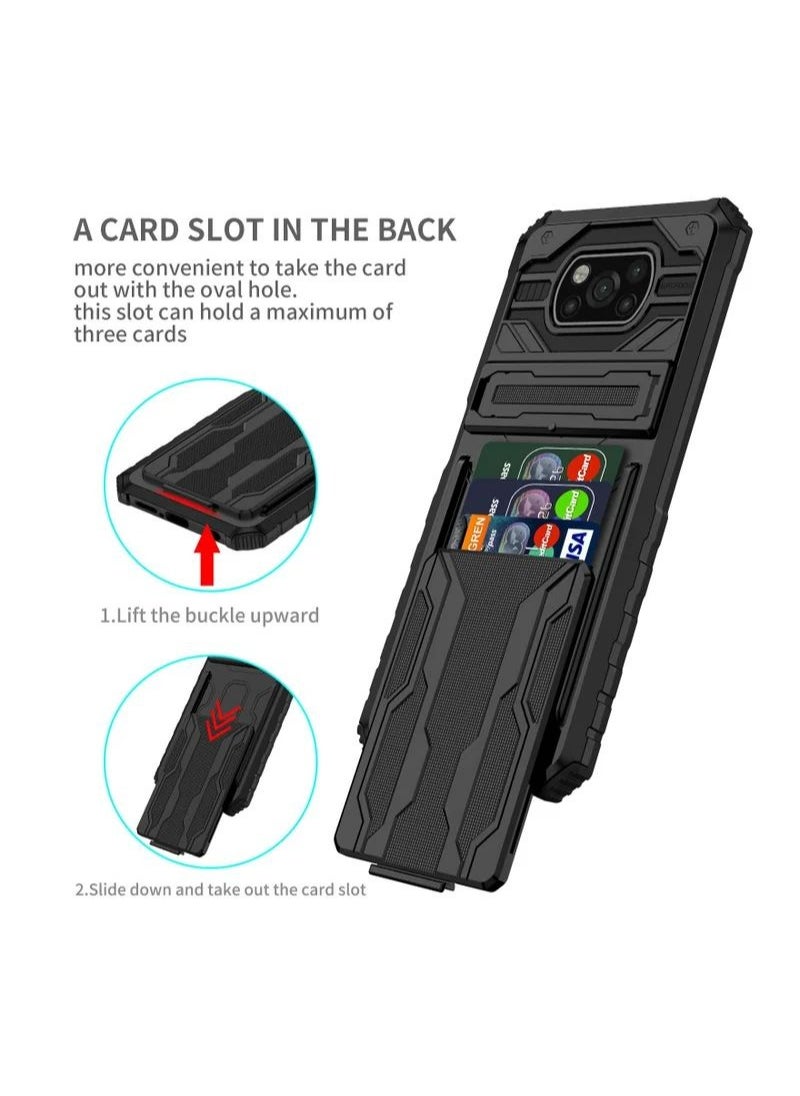 RICOONLINE - Shockproof Protective Cases Cover Compatible for Xiaomi Poco X3/X3 NFC/X3 Pro Black - Image 1