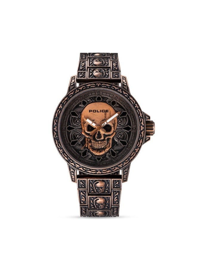 Men Bronxdale Brown Stainless Steel Bracelet Analog Watch for Men, 46mm