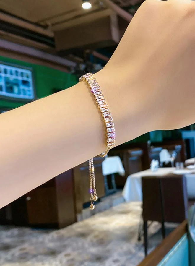 Take Two Gold-Tone Cubic Zirconia Bracelet