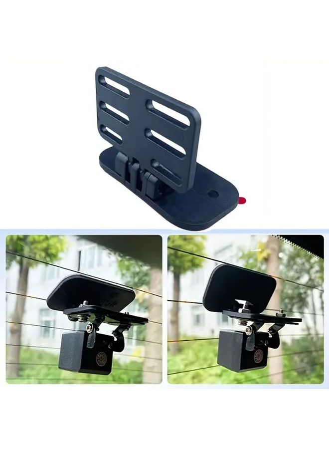 Black Adjustable Rear View Camera Bracket For SUV Truck Van 180 Degree Angle Easy Installation - Image 1