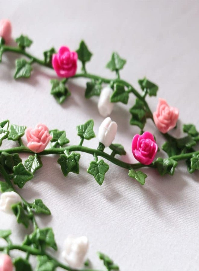 SXFSE Dollhouse Accessories, 1:12 Dollhouse Miniature Model Mini Garden Scene Fringe Flower Vine - Image 5