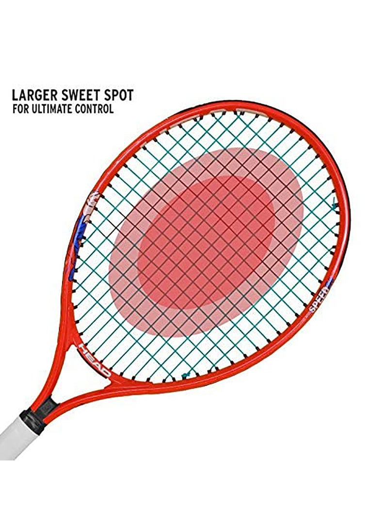 HEAD - Speed Junior 21  Strung Tennis Racquet | White and Orange |Material: Aluminum | For Junior | Lightweight | Stronger and Durable - Image 1