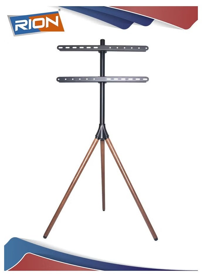 RION - TRIPOD STYLISH EASEL STUDIO TV FLOOR STANDS FOR HOME AND OFFICES EASY TO CARRY, UNIVERSAL AND HIGH QUALITY FIT FOR MOST 30-70 SCREENS - Image 1
