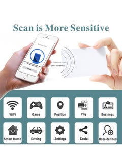 HY 20 Pcs Blank NFC Cards, Tags NTAG 215 PVC Cards programmable Tags, Compatible with Amiibo and TagMo for Android All Phone Enabled  - Image 5