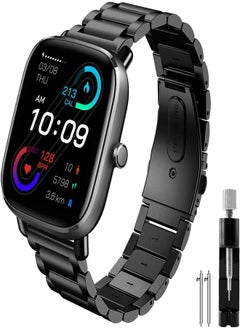 Syxinn Syxinn Bracelet for Amazfit GTS 2 Mini/GTS 2/GTS 2e Bracelet, Amazfit GTS 3/3 Mini/GTS 4/GTS 4 Mini Bracelet 20 mm Stainless Steel Metal Watch Strap for Amazfit Bip 3/Bip 3 Pro/Bip S/Bip Lite for Men 