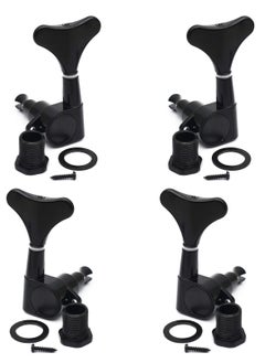 2R2L Electric Bass Sealed Tuning Pegs, Machine Heads Tuning Keys Guitar Parts, Replacement for Precision Bass and Jazz Bass