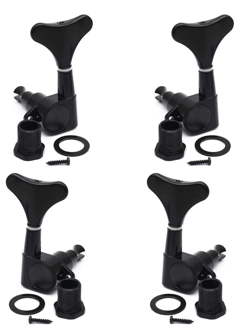 null - 2R2L Electric Bass Sealed Tuning Pegs, Machine Heads Tuning Keys Guitar Parts, Replacement for Precision Bass and Jazz Bass - Image 1