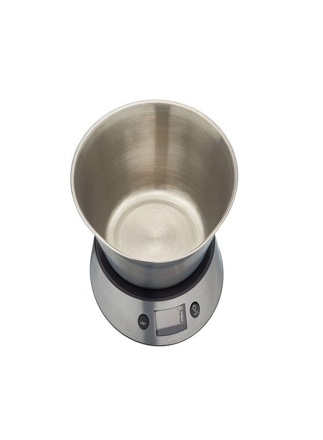Taylor Pro Digital Kitchen Food Scales with Removable Bowl, Professional Standard with Tare Feature and Precision Accuracy, Stainless Steel Finish, Weighs 5 kg Capacity - Image 2