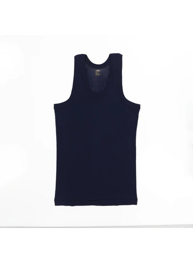 Lux Premium Vest – [Pack of 3] Pure Cotton Vest with 3X1 Rib, Comfortable Fit, Sleeveless Men’s UndershirtMulticolor (blue, grey,black) - Image 2