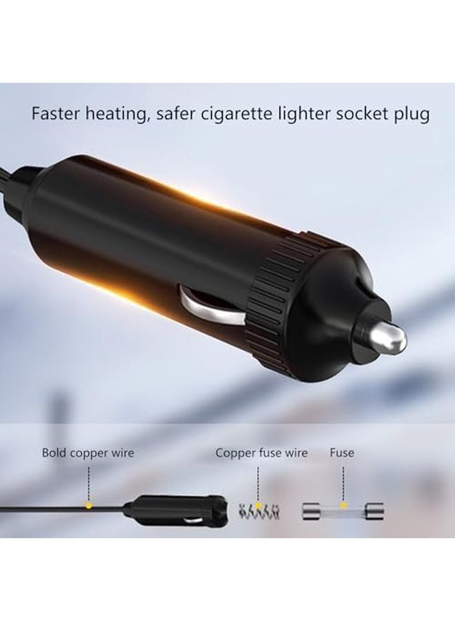 12V Quick Heating Car Defroster Ceramic Heater Adjustable Vents For Windshield Anti Fog - Image 5