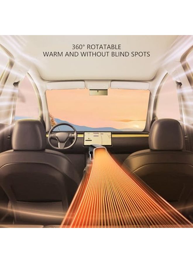 12V Quick Heating Car Defroster Ceramic Heater Adjustable Vents For Windshield Anti Fog - Image 3