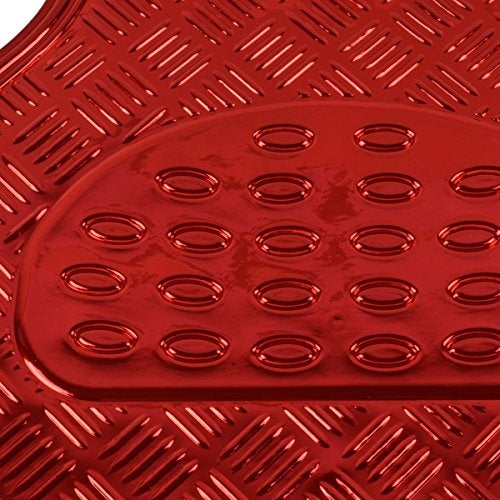 BDK Red All Weather Heavy Duty Car Floor Mats Interior Liners for Auto Van Truck SUV, Fits Front & Rear - Image 5
