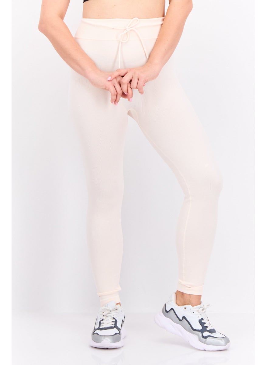 Reebok Women Sportswear Fit Training Leggings, Light Peach  - Image 1