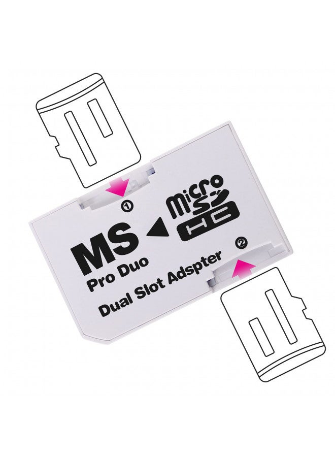Cuziss Dual Slot MicroSD Micro SDHC Adapter Duo Pro Memory Stick Adapter for PSP Sony - Image 4