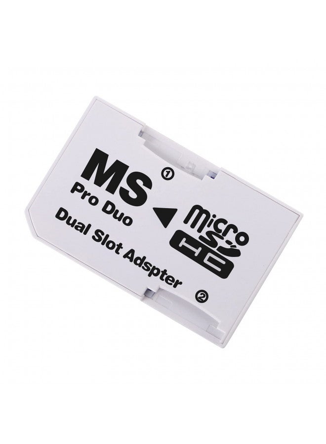 Cuziss Dual Slot MicroSD Micro SDHC Adapter Duo Pro Memory Stick Adapter for PSP Sony - Image 1