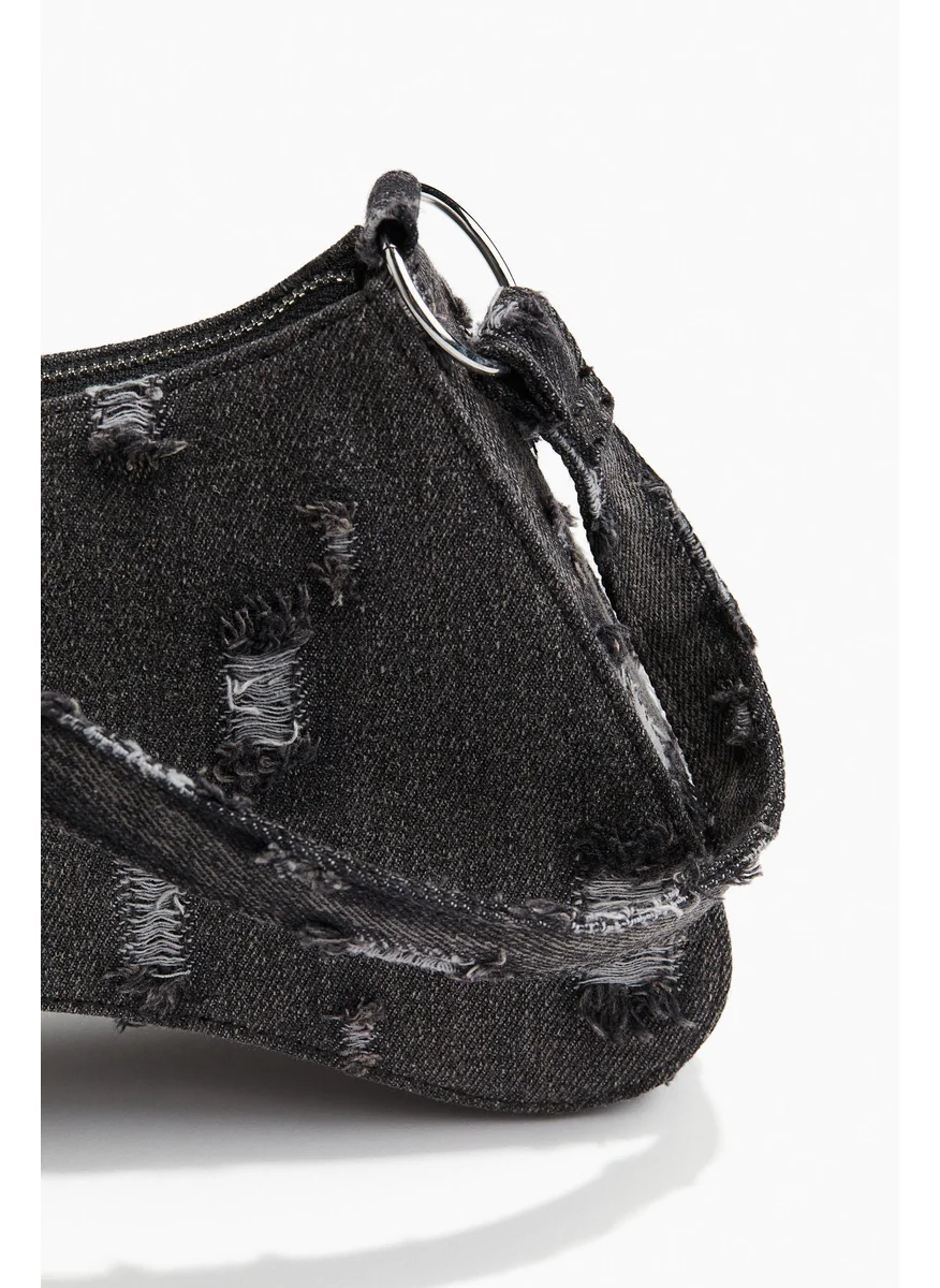اتش اند ام Worn-Look Denim Shoulder Bag