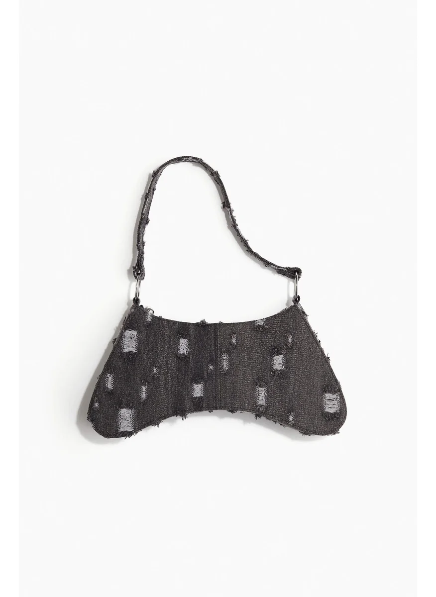 اتش اند ام Worn-Look Denim Shoulder Bag