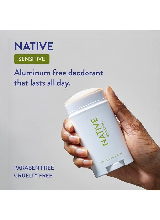 native Natural Native Sensitive Deodorant for Women and Men, Aluminum/Baking Soda/ Phthalate /Talc Free, Coconut Oil and Shea Butter | Cucumber & Mint (Sensitive)  - Image 2