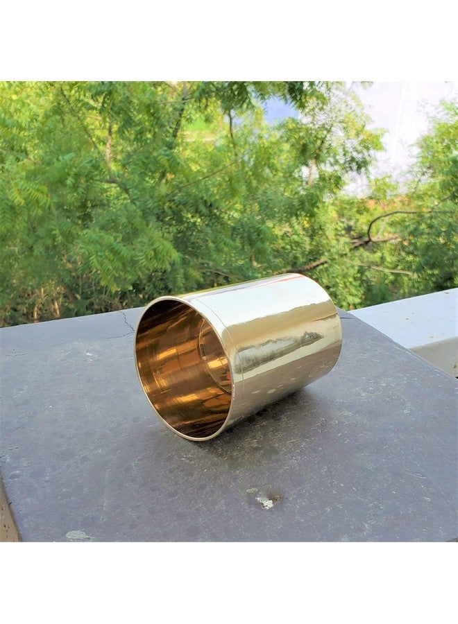 Pure Source India Bronze Kansa Glass Handmade, 1 Piece, 200 Ml, Gold - Image 4