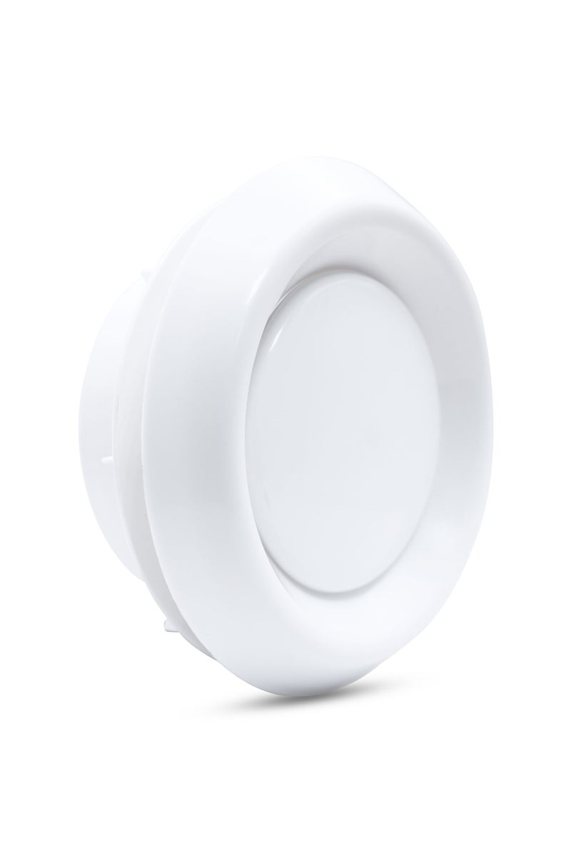 درافل غطاء قناة تهوية Duravel مقاس 6 بوصات، موزع سقف دائري قابل للتعديل، فتحة تهوية سهلة لتدفق الهواء، أنبوب عادم مثبت على الحائط لمروحة العادم للحمام والمطبخ - Image 3